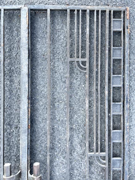 Portail en fonte à deux battants - Style Art Déco Portail en fonte à deux battants - Style Art Déco-2