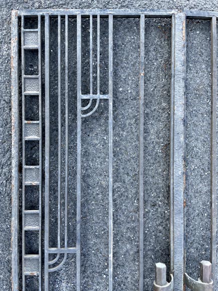 Portail en fonte à deux battants - Style Art Déco Portail en fonte à deux battants - Style Art Déco-3