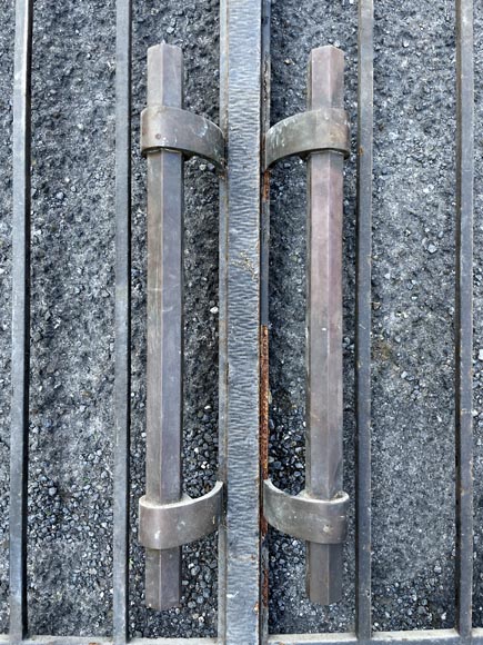 Portail en fonte à deux battants - Style Art Déco Portail en fonte à deux battants - Style Art Déco-4