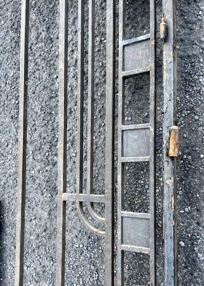 Portail en fonte à deux battants - Style Art Déco Portail en fonte à deux battants - Style Art Déco-6