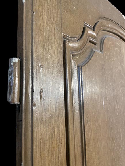 Porte moulurée en bois résineux, peinte à l'imitation du chêne Porte moulurée en bois résineux, peinte à l'imitation du chêne-7