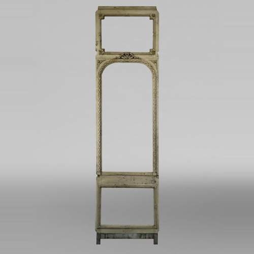 Pièce de boiserie sculptée provenant d’un trumeau, XIXe siècle