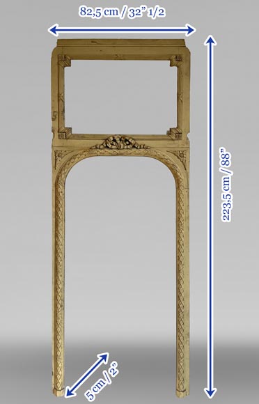 Pièce de boiserie sculptée provenant d’un trumeau, XIXe siècle Pièce de boiserie sculptée provenant d’un trumeau, XIXe siècle-13