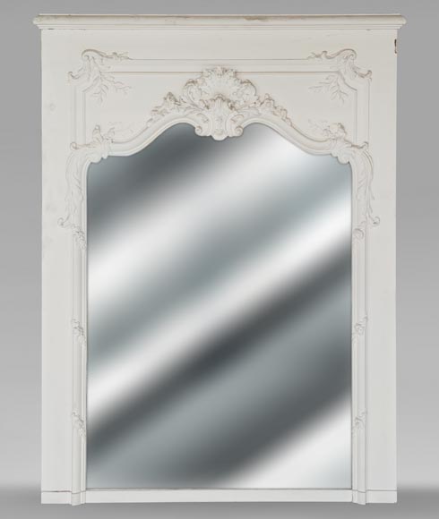 Trumeau de style Louis XV décoré d'une belle coquille Trumeau de style Louis XV décoré d'une belle coquille-0