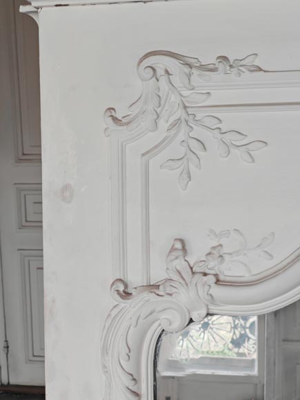 Trumeau de style Louis XV décoré d'une belle coquille Trumeau de style Louis XV décoré d'une belle coquille-3