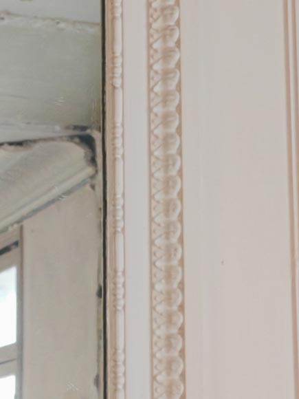 Trumeau de style Louis XVI décoré d'une couronne de fleurs Trumeau de style Louis XVI décoré d'une couronne de fleurs-5