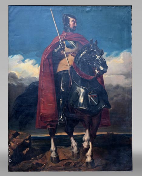 E. BRUN d’après Jules-Claude ZIEGLER, Portrait de Louis de Champagne, comte de Sancerre, 1920 E. BRUN d’après Jules-Claude ZIEGLER, Portrait de Louis de Champagne, comte de Sancerre, 1920-1