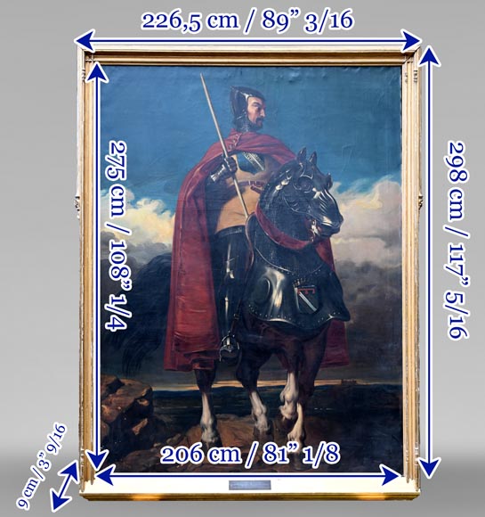 E. BRUN d’après Jules-Claude ZIEGLER, Portrait de Louis de Champagne, comte de Sancerre, 1920 E. BRUN d’après Jules-Claude ZIEGLER, Portrait de Louis de Champagne, comte de Sancerre, 1920-15