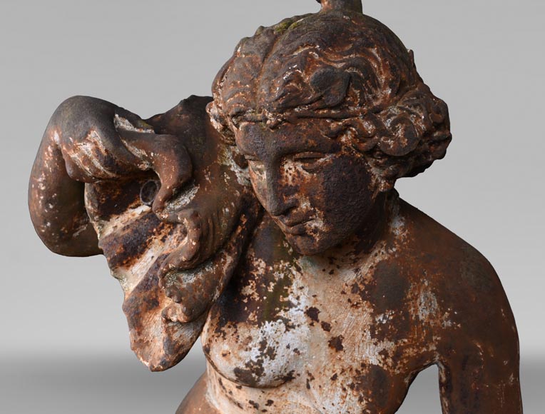 Fonderie DUCEL d’après Pierre LOISON, Jeune fille à la conque, milieu du XIXe siècle Fonderie DUCEL d’après Pierre LOISON, Jeune fille à la conque, milieu du XIXe siècle-3