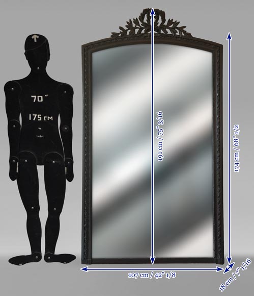 Trumeau de style Louis XVI surmonté d'une double couronne de laurier Trumeau de style Louis XVI surmonté d'une double couronne de laurier-5