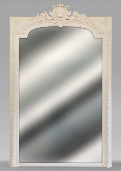 Trumeau de style Napoléon III orné d'un mufle de lion Trumeau de style Napoléon III orné d'un mufle de lion-0