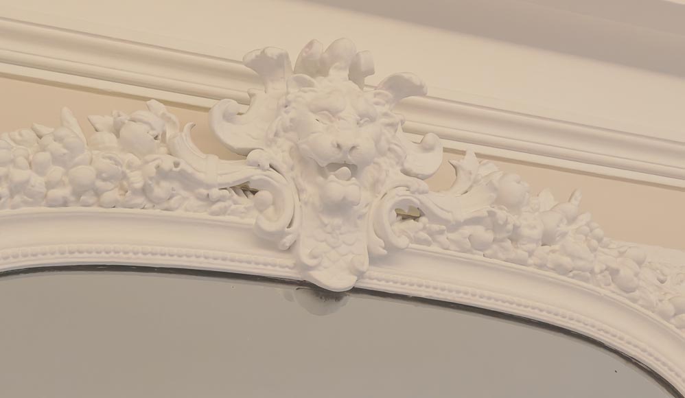 Trumeau de style Napoléon III orné d'un mufle de lion Trumeau de style Napoléon III orné d'un mufle de lion-2