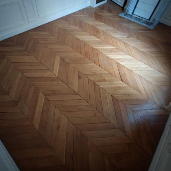 Lot de 9 m² de parquet Point de Hongrie Lot de 9 m² de parquet Point de Hongrie-0