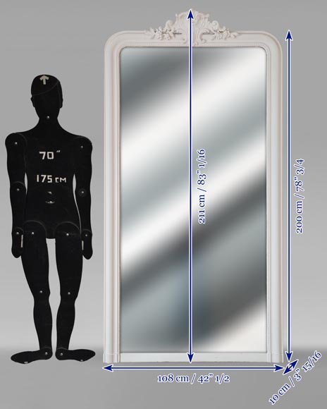 Trumeau de style Louis XV surmonté d'une coquille Trumeau de style Louis XV surmonté d'une coquille-6