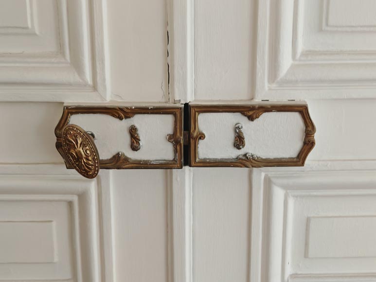 Paire de doubles portes moulurées Paire de doubles portes moulurées-4