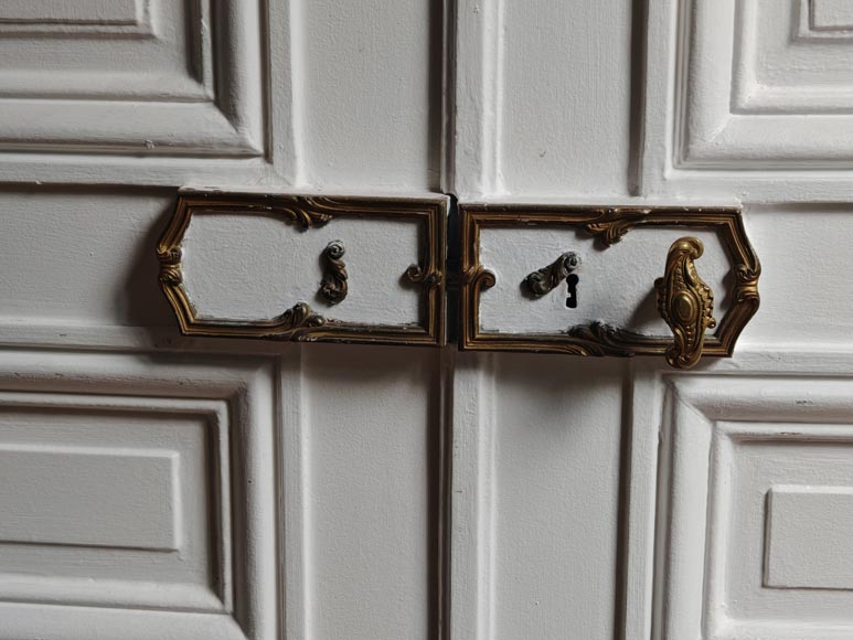 Paire de doubles portes moulurées Paire de doubles portes moulurées-9