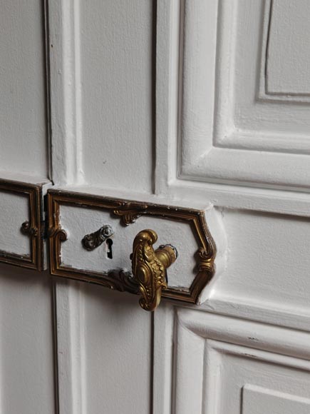 Paire de doubles portes moulurées Paire de doubles portes moulurées-11