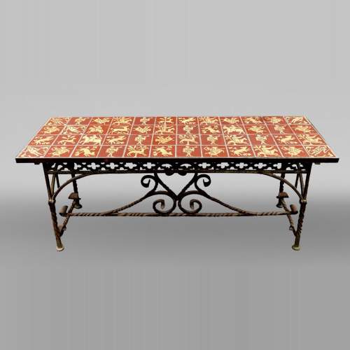 Table en fonte de style néogothique, XIXe siècle