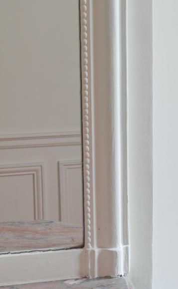 Trumeau de style Louis XVI décoré d'une frise de perles Trumeau de style Louis XVI décoré d'une frise de perles-3