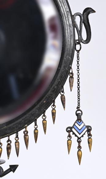 Giuseppe PARVIS (attribué à), Miroir égyptisant, vers 1900 Giuseppe PARVIS (attribué à), Miroir égyptisant, vers 1900-7