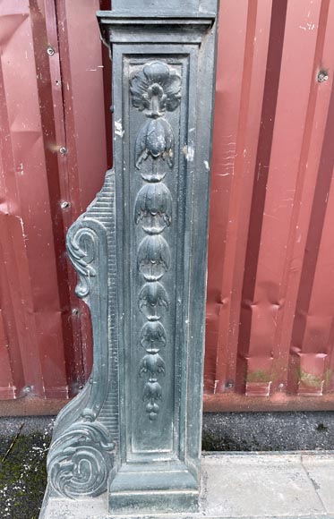 Encadrement de fenêtre en fonte, style Napoléon III, XIXe siècle Encadrement de fenêtre en fonte, style Napoléon III, XIXe siècle-4