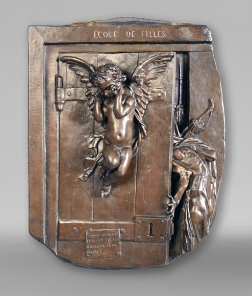 Émile HÉBERT, École de filles, 1871 Émile HÉBERT, École de filles, 1871-0