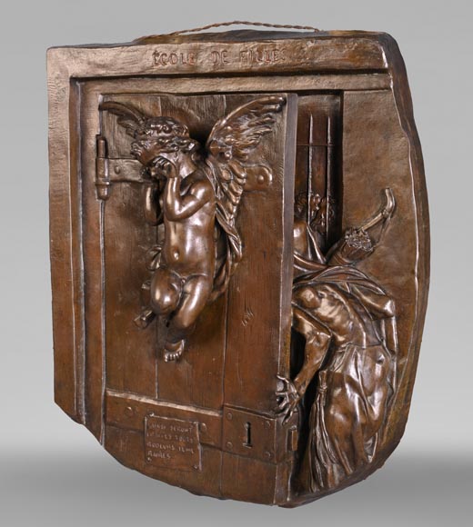 Émile HÉBERT, École de filles, 1871 Émile HÉBERT, École de filles, 1871-1