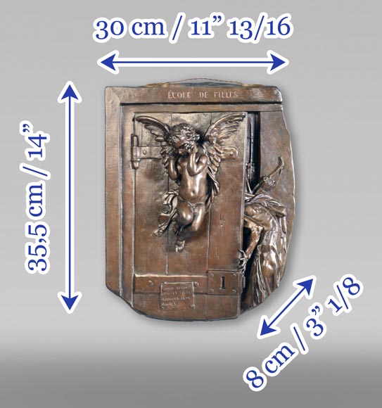 Émile HÉBERT, École de filles, 1871 Émile HÉBERT, École de filles, 1871-10