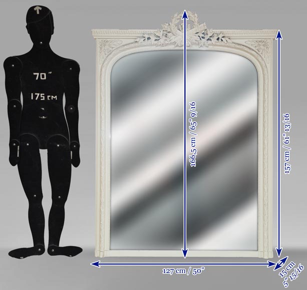 Trumeau de style Louis XVI au carquois et torche Trumeau de style Louis XVI au carquois et torche-5