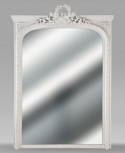 Trumeau de style Louis XVI surmonté d'un carquois et d'une torche Trumeau de style Louis XVI surmonté d'un carquois et d'une torche-0