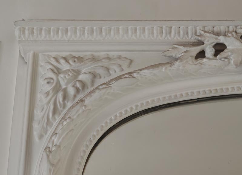 Trumeau de style Louis XVI surmonté d'un carquois et d'une torche Trumeau de style Louis XVI surmonté d'un carquois et d'une torche-2