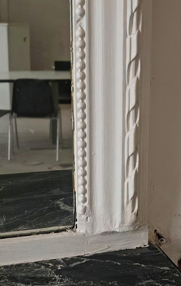 Trumeau de style Louis XVI décoré d'un perlé Trumeau de style Louis XVI décoré d'un perlé-5