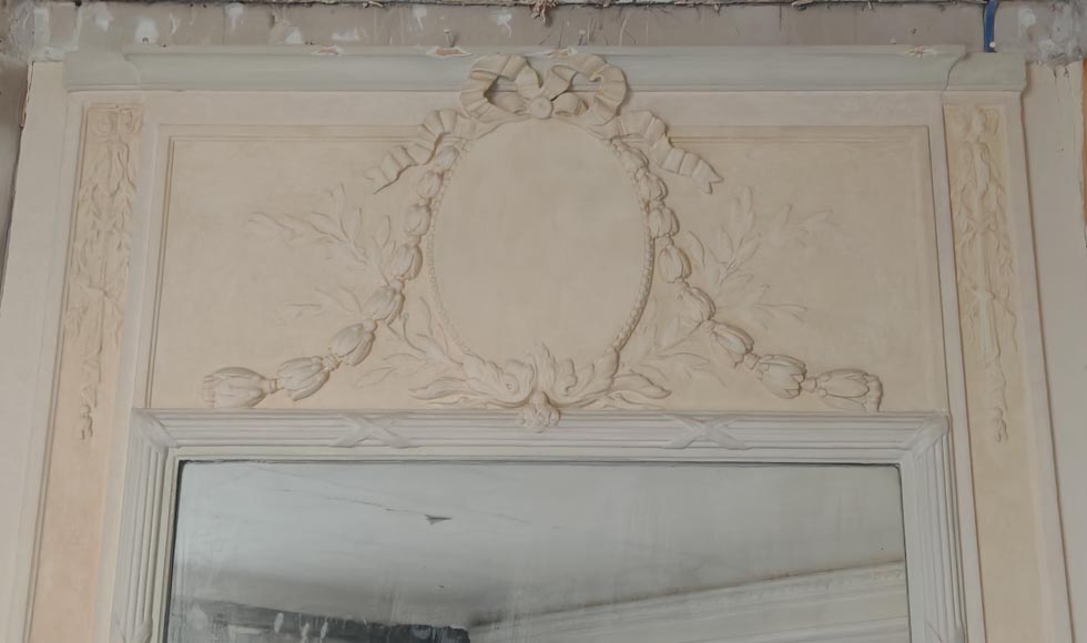 Trumeau de style Louis XVI à médaillon Trumeau de style Louis XVI à médaillon-1