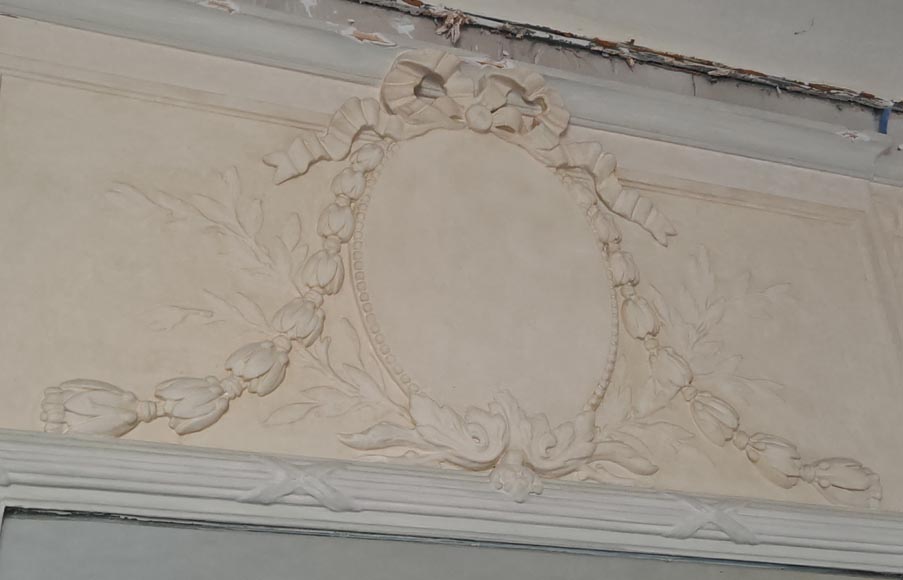 Trumeau de style Louis XVI à médaillon Trumeau de style Louis XVI à médaillon-2