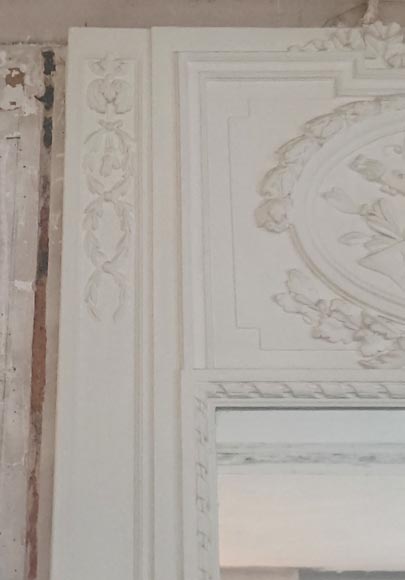 Trumeau de style Louis XVI aux instruments de musique Trumeau de style Louis XVI aux instruments de musique-3