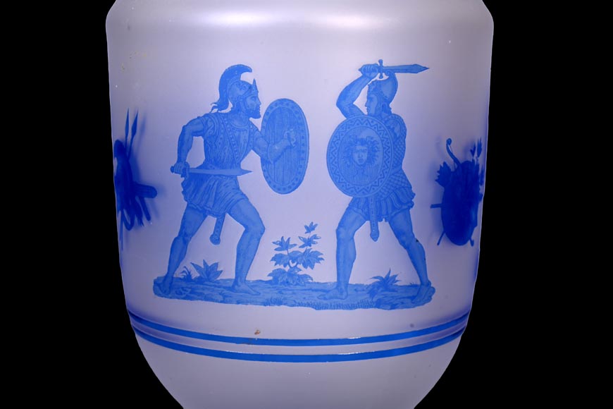 Jacques Louis KESSLER, Paire de vases gravés d’un décor néo-grec grâce au procédé « Kessler », milieu du XIXe siècle Jacques Louis KESSLER, Paire de vases gravés d’un décor néo-grec grâce au procédé « Kessler », milieu du XIXe siècle-3