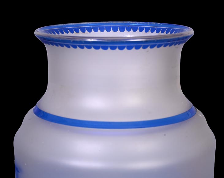 Jacques Louis KESSLER, Paire de vases gravés d’un décor néo-grec grâce au procédé « Kessler », milieu du XIXe siècle Jacques Louis KESSLER, Paire de vases gravés d’un décor néo-grec grâce au procédé « Kessler », milieu du XIXe siècle-5