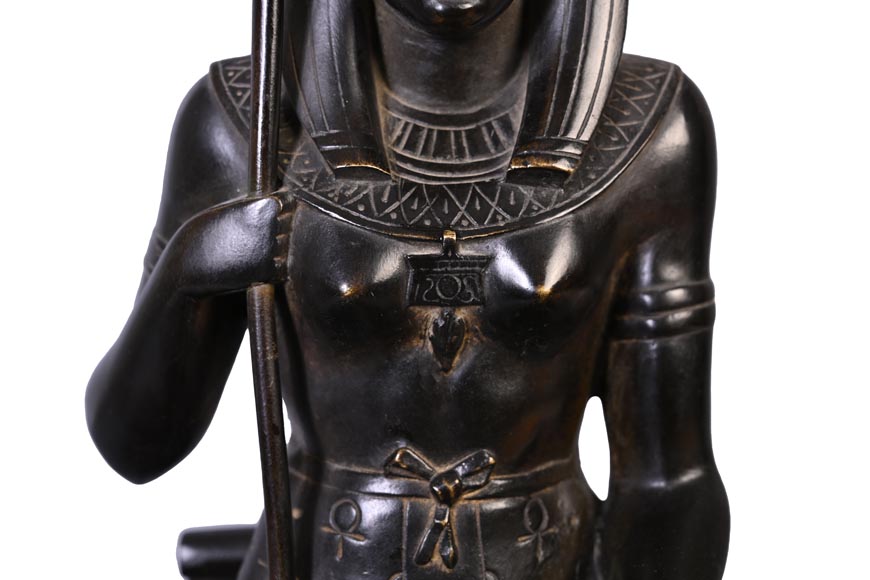 Encrier Napoléon III d’inspiration égyptienne, fin du XIXe siècle Encrier Napoléon III d’inspiration égyptienne, fin du XIXe siècle-5