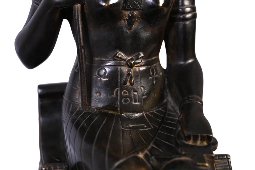 Encrier Napoléon III d’inspiration égyptienne, fin du XIXe siècle Encrier Napoléon III d’inspiration égyptienne, fin du XIXe siècle-6