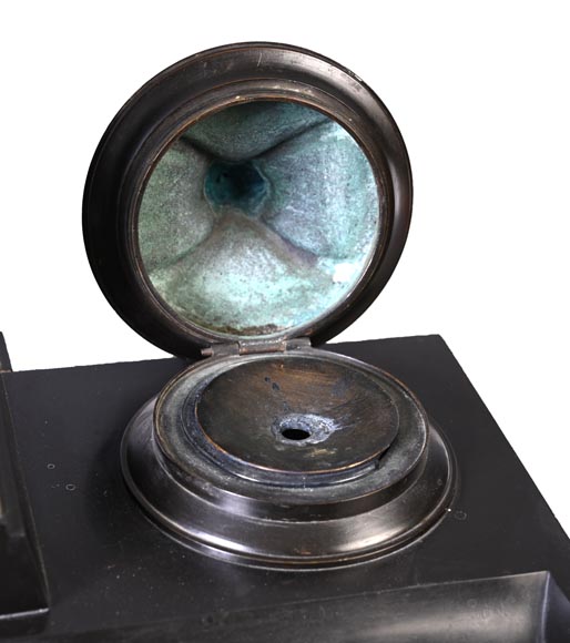 Encrier Napoléon III d’inspiration égyptienne, fin du XIXe siècle Encrier Napoléon III d’inspiration égyptienne, fin du XIXe siècle-12