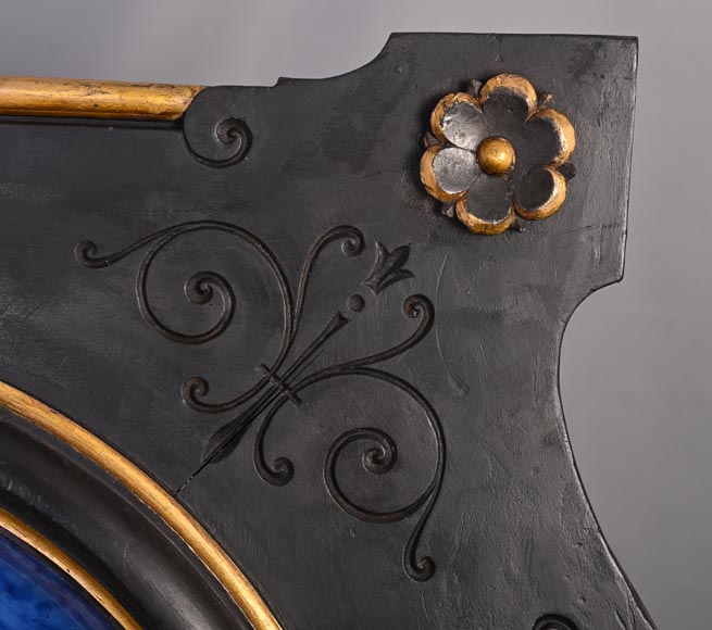 B&Cie (porcelaine), Charles POYARD (estampeur), Félix FLICK (peintre), Plat d’ornement au portrait d’une Berbère dans son cadre en bois, 1878 B&Cie (porcelaine), Charles POYARD (estampeur), Félix FLICK (peintre), Plat d’ornement au portrait d’une Berbère dans son cadre en bois, 1878-6