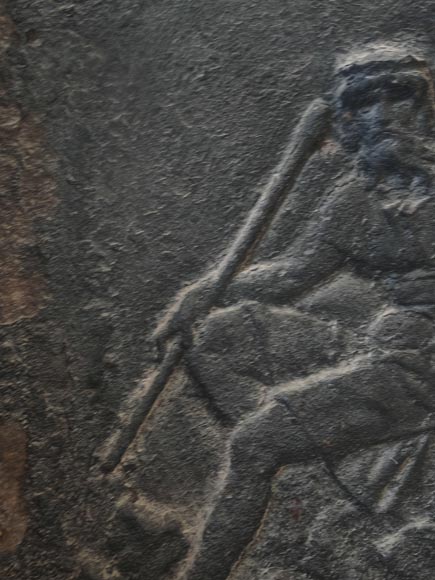 Plaque de cheminée représentant Pluton accompagné de Cerbère Plaque de cheminée représentant Pluton accompagné de Cerbère-2