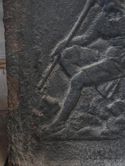 Plaque de cheminée représentant Pluton accompagné de Cerbère Plaque de cheminée représentant Pluton accompagné de Cerbère-3