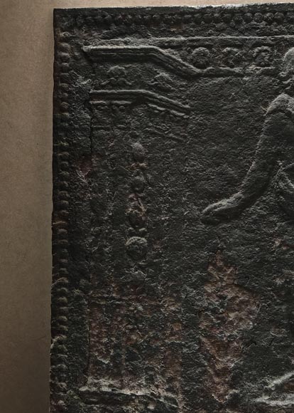 Plaque de cheminée à l'Appolon du Belvédère Plaque de cheminée à l'Appolon du Belvédère-2