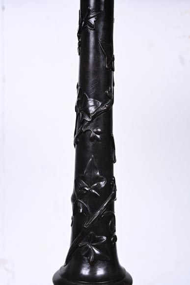 Julien-Nicolas RIVART, guéridon de style Napoléon III – Marqueterie florale sur plateau en marbre Julien-Nicolas RIVART, guéridon de style Napoléon III – Marqueterie florale sur plateau en marbre-6