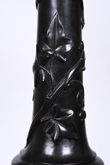 Julien-Nicolas RIVART, guéridon de style Napoléon III – Marqueterie florale sur plateau en marbre Julien-Nicolas RIVART, guéridon de style Napoléon III – Marqueterie florale sur plateau en marbre-7