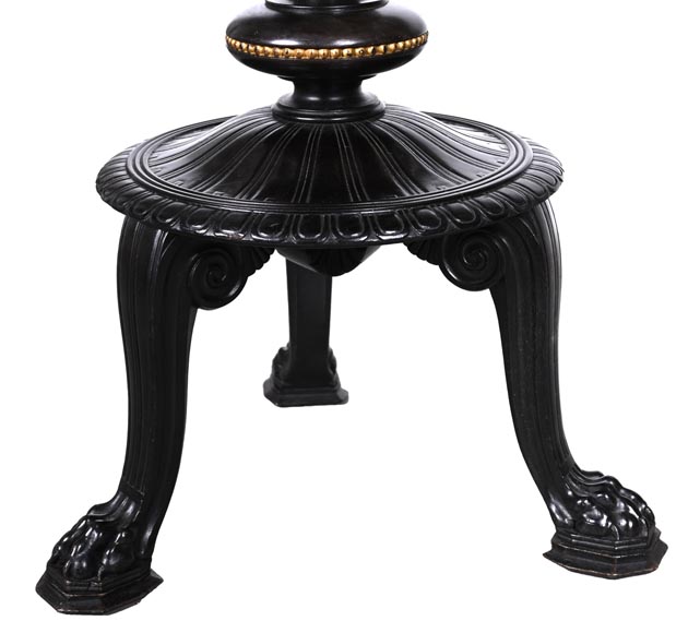 Julien-Nicolas RIVART, guéridon de style Napoléon III – Marqueterie florale sur plateau en marbre Julien-Nicolas RIVART, guéridon de style Napoléon III – Marqueterie florale sur plateau en marbre-9