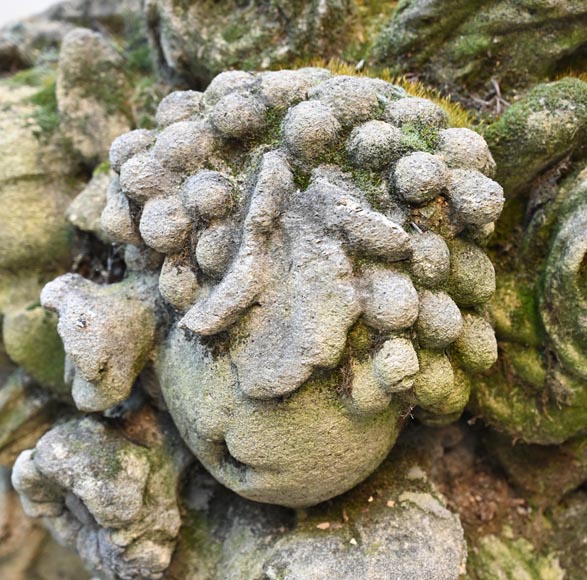 Paire de corbeilles de fleurs en pierre Paire de corbeilles de fleurs en pierre-9