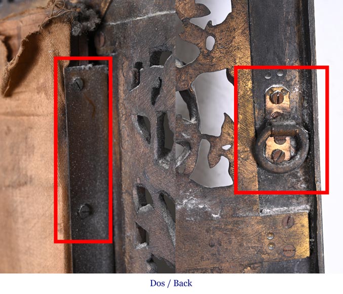 Maison MARNYHAC (attrib.) – Miroir en bronze doré ajouré, décor de style vietnamien Maison MARNYHAC (attrib.) – Miroir en bronze doré ajouré, décor de style vietnamien-11