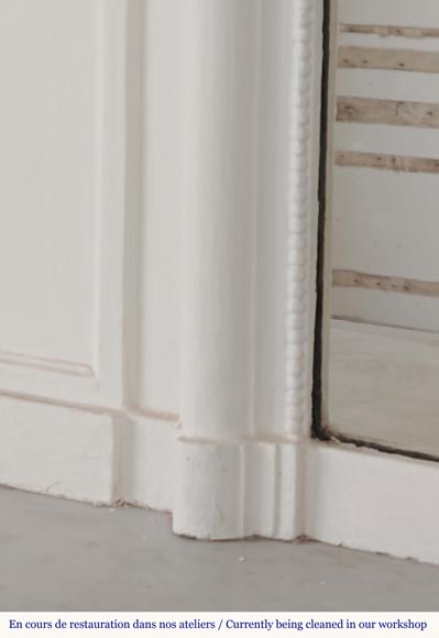 Trumeau de style Louis XVI orné de guirlande de fleur Trumeau de style Louis XVI orné de guirlande de fleur-5